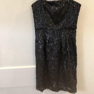 NEW W/ TAG— BCBG strapless sequin dress